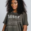Funny Editor Unisex T-Shirt for Journalism Students and Film Editors