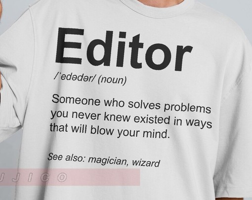 Funny Editor Unisex T-Shirt for Journalism Students and Film Editors - Image 2