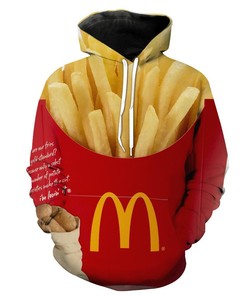 Funny McDonald's Fries All Over Print 3D Hoodie Perfect for Food Lovers