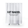 Funny Modern Valentine Gift Naked Shower Curtain