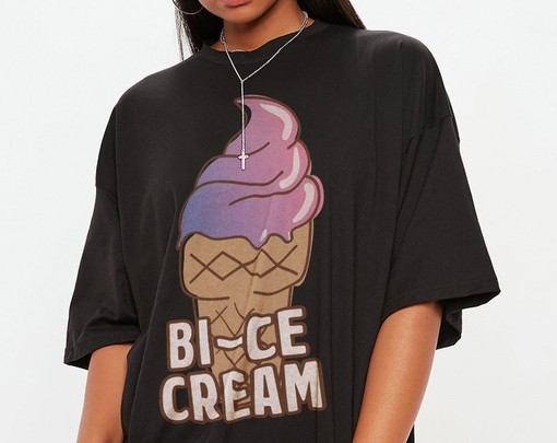 Funny Movie Shirts: Bi-Ce Cream Tees, Bisexual Pride Shirt, Pocket Ice Cream T-Shirt, Pride Shirt - Image 2