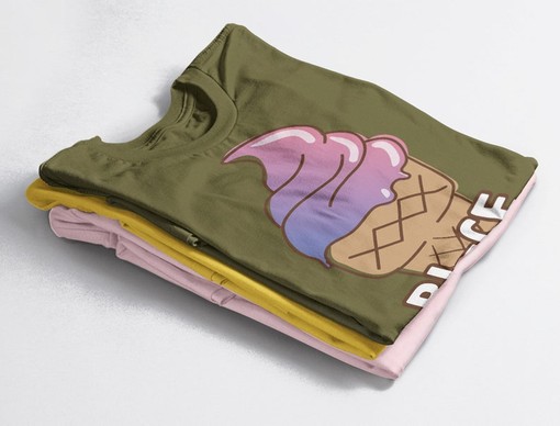 Funny Movie Shirts: Bi-Ce Cream Tees, Bisexual Pride Shirt, Pocket Ice Cream T-Shirt, Pride Shirt - Image 4