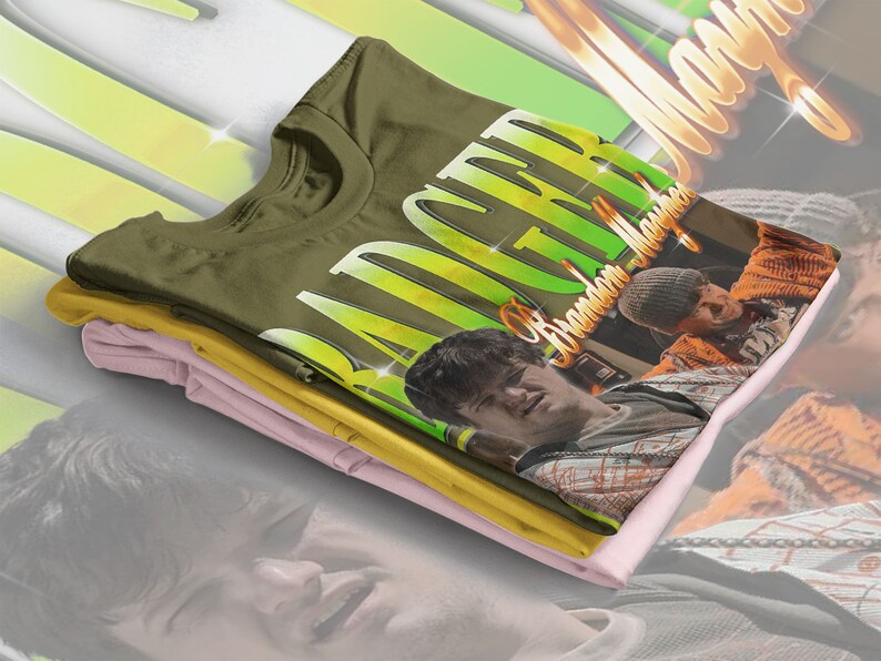 Funny Movie Shirts: RETRO BADGER Brandon Mayhew Shirt with Skinny Badger, Jesse and Mike - Image 4