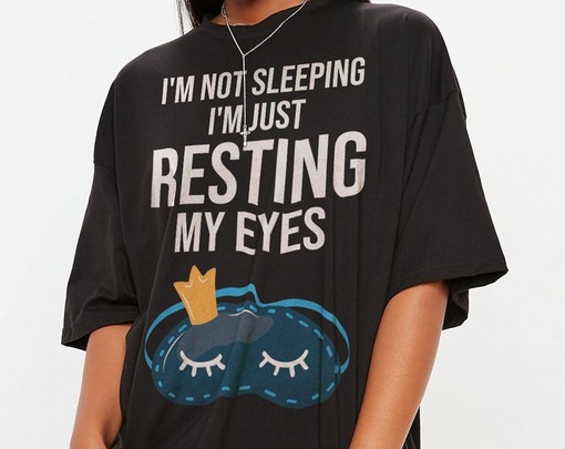 Funny Resting Eyes Movie T-Shirts, I'm Not Sleeping I Am Resting My Eyes Unisex Tees, Funny Gift for Parents - Image 2