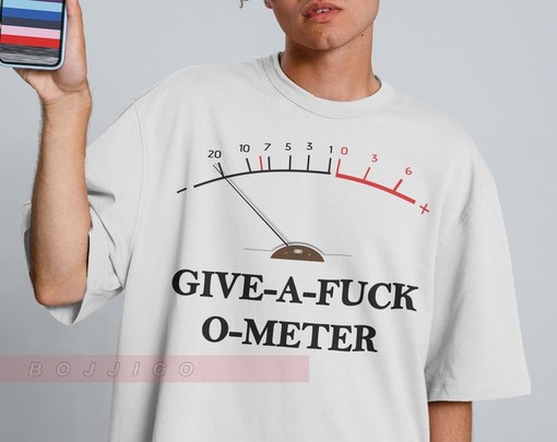 Funny Shirts for Men and Women, My Give A F*ck Meter is Empty Unisex Tee, Sassy Shirts, Sarcastic Quote T-Shirt - Image 2