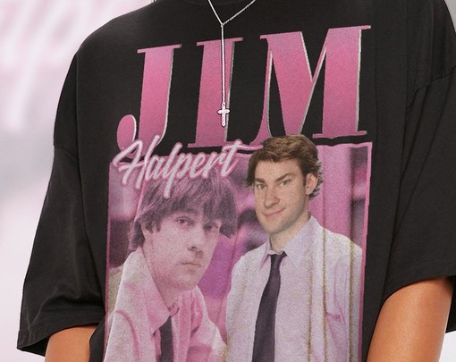 Funny TV Show Unisex Tee - The Office Jim Halpert and Pam Beesly Tribute - Image 2