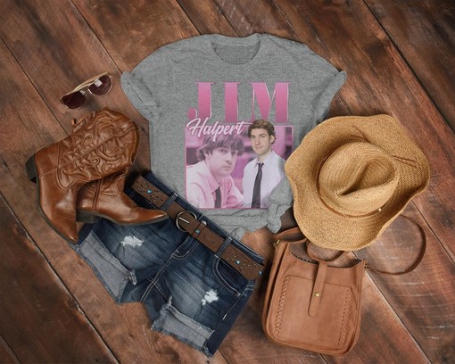 Funny TV Show Unisex Tee - The Office Jim Halpert and Pam Beesly Tribute - Image 3