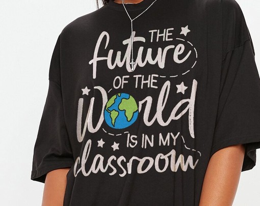 Future of the World Is in the Classroom Unisex Teacher Gift Shirt - Image 2