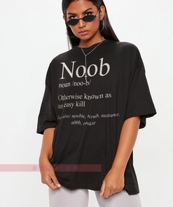 Gamer Shirt, Funny Noob Definition Unisex Tee, Video Game Tee, Game Shirt, Computer Geek Tshirt, Minimalist Clothing