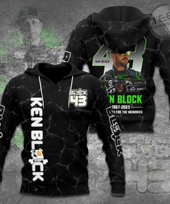 Gear Up Like Ken Block with All Over Print 3D Hoodie featuring His Signature Design