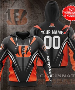 Gear Up Like a Bengal with Custom Cincinnati Bengals All Over Print Hoodie 3D