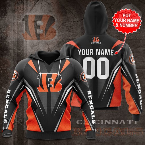 Gear Up Like a Bengal with Custom Cincinnati Bengals All Over Print Hoodie 3D