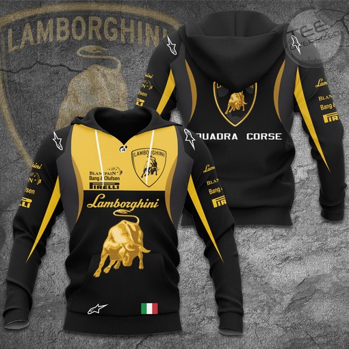 Gear Up with Lamborghini All Over Print Hoodie 3D for Car Enthusiasts