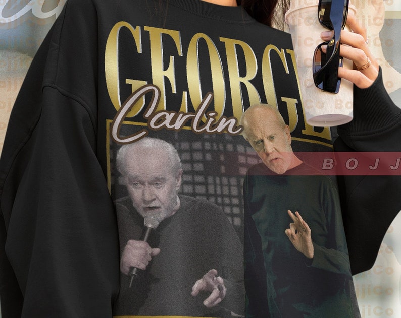 George Carlin Fans Sweater: Legend of Stand-Up Comedy with Ironic and Sarcastic Sayings - Image 2