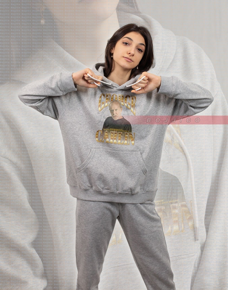 George Carlin Retro Sweater: Stand-Up Comedy Legend with Quotes and Humor