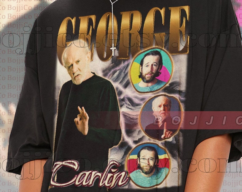 George Carlin T-Shirt: Legend of Stand-Up Comedy with Sarcastic and Ironic Quotes - Image 2