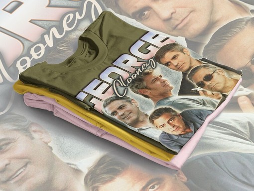 George Clooney Homage Tshirt - Vintage Tee for Fans of Hollywood Icon - Image 4