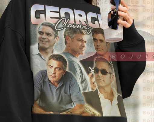 George Clooney Vintage Tee - Movie Shirts for Men - Image 4