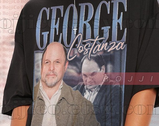 George Costanza Homage Vintage Film T-Shirt for Men - Image 2