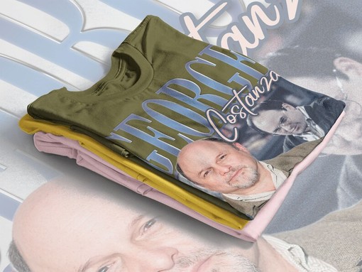 George Costanza Homage Vintage Film T-Shirt for Men - Image 4