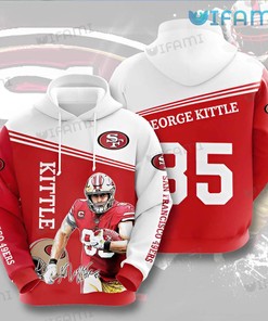 George Kittle 85 Signature 3D Hoodie - San Francisco 49ers Fan Must-Have
