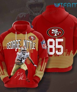 George Kittle Design All Over Print 3D Hoodie - A Must for San Francisco 49ers Fans