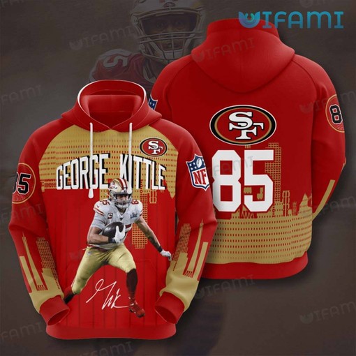George Kittle Design All Over Print 3D Hoodie - A Must for San Francisco 49ers Fans