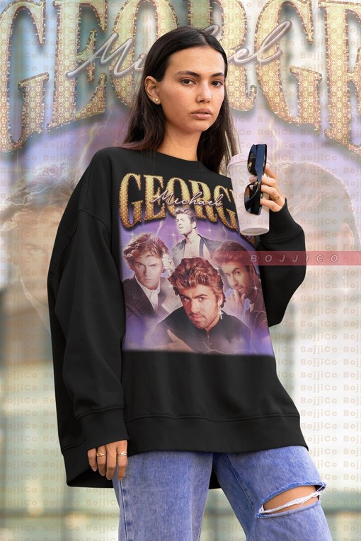 George Michael Homage Sweatshirt, Careless Whisperer Fan Tee with Retro 90s Style, Funny Sweater for Men and Women