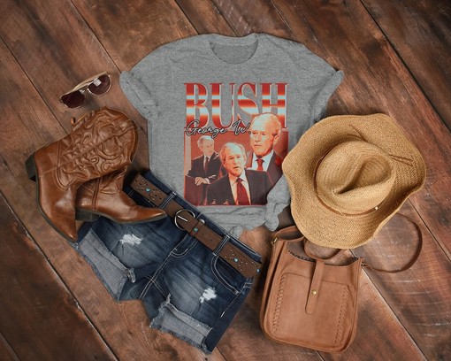 George W. Bush Homage Tshirt - Vintage Shirt for Fans of the 43rd President of the USA - Image 3