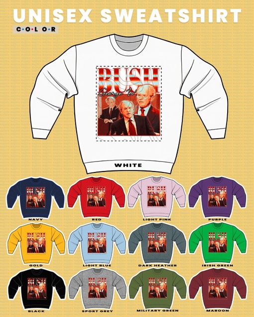 George W. Bush Vintage Sweater - Minimalist Movie Shirts - Image 3