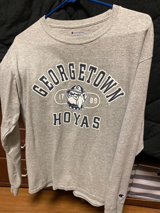 Georgetown Hoyas Grey American Football T-Shirt - NCAA Shirt for Kids and Adults