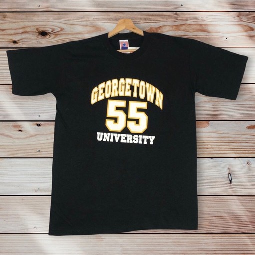 Georgetown University 55 T-Shirt with University Logo Graphic - State University Shirt for Fans
