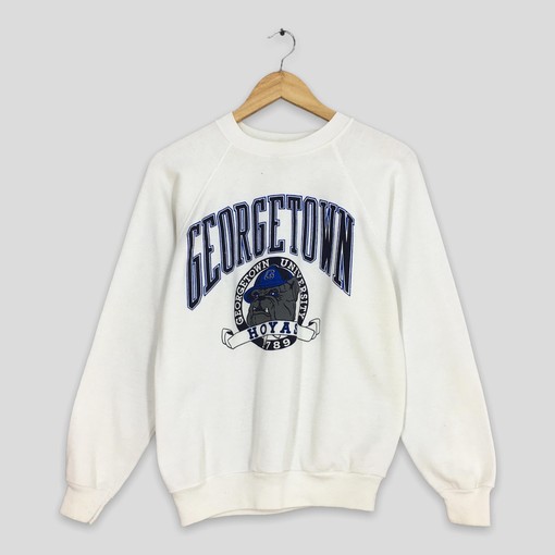 Georgetown University White Full-Size Sweatshirt - American University Shirt for Fans