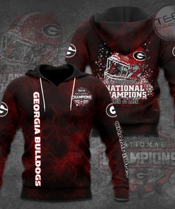 Georgia Bulldogs 3D Hoodie with All-Over Prints and Graphics for NFL Fans
