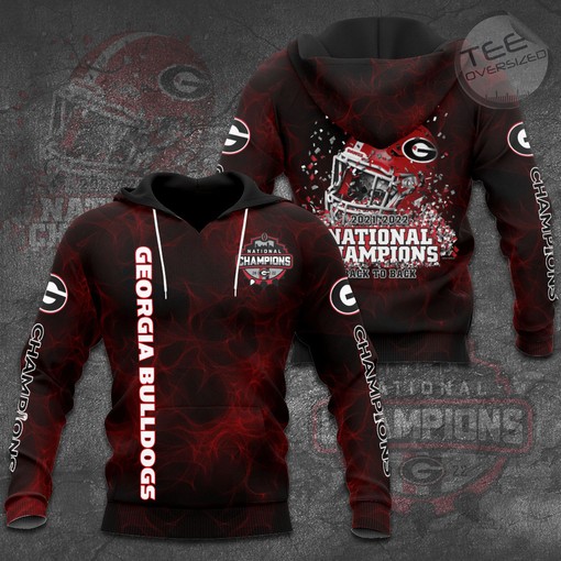 Georgia Bulldogs 3D Hoodie with All-Over Prints and Graphics for NFL Fans