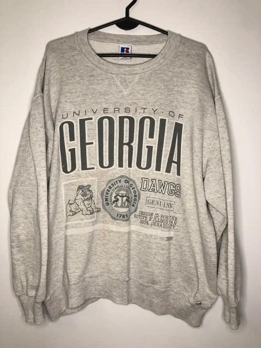 Georgia Bulldogs American Sweatshirt by Russell Athletic - College Shirts for Fans