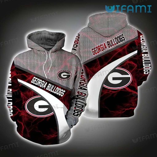 Georgia Bulldogs Armor Pattern 3D Hoodie Gift for Bulldogs Fans with Armor Design