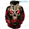 Georgia Football Fire Skull All Over Print 3D Hoodie