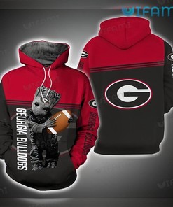 Georgia Football Groot Football Helmet 3D Hoodie Perfect for Fans of the Football Team