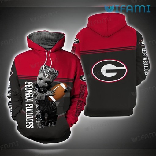 Georgia Football Groot Football Helmet 3D Hoodie Perfect for Fans of the Football Team