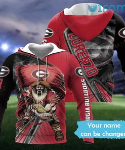 Georgia Football Mascot All Over Print 3D Hoodie with Unique Design for Fans