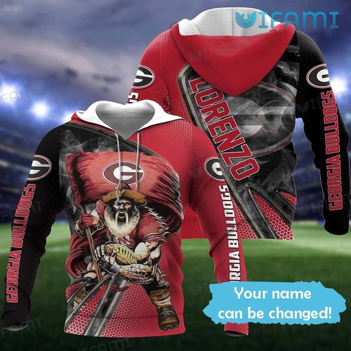 Georgia Football Mascot All Over Print 3D Hoodie with Unique Design for Fans
