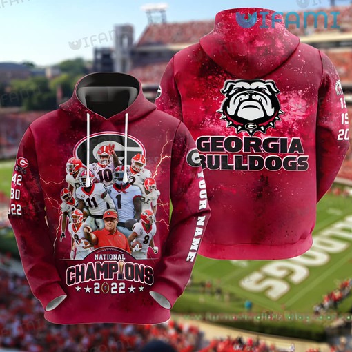 Georgia Football National Champion 2022 3D Hoodie Perfect for Fans of the Football Team
