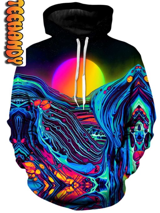 Get Away with Dose Of Sunset Custom All Over Print 3D Hoodie with Scenic Design