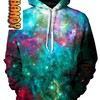 Get Lost in the Galaxies with Galactic Transmission Custom All Over Print 3D Hoodie