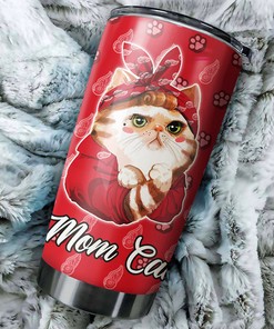 Get Ready for Game Day with This Cat Mom Red Wings NHL Tumbler with Hockey Grunge Design