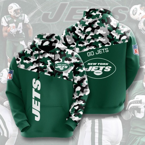 Get Ready for the Game with New York Jets All-Over Print 3D Hoodie for Men