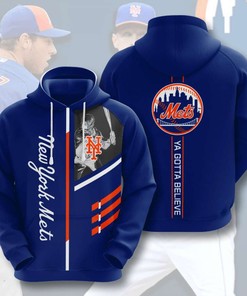 Get Ready for the Game with New York Mets Men's All-Over Print 3D Hoodie for Sports Enthusiasts