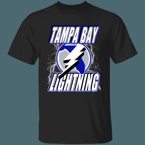 Get Trendy with Tampa Bay Lightning LIGHTNING STRIKE Retro NHL T-Shirt Sweatshirt Hoodie National Hockey League Shirt