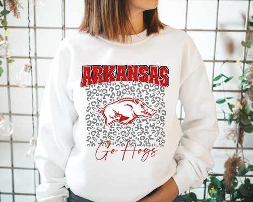 Get Wild with Animal Print Arkansas Razorback Apparel, NCAA Shirts Women, NCAA Shirts for Men